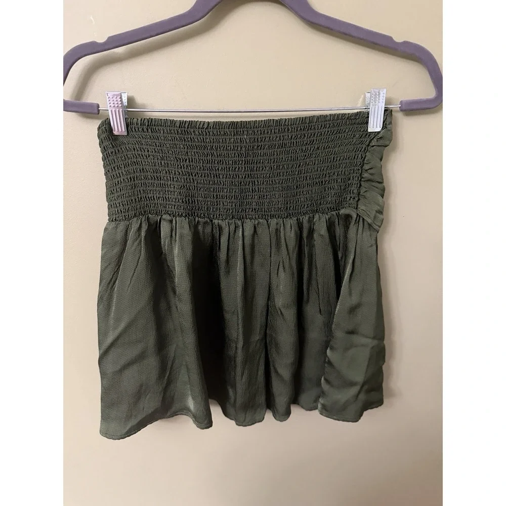 Aerie‎ Strapless Tube Top Flowy Smocked Sz M Y2K 90s Bandeau